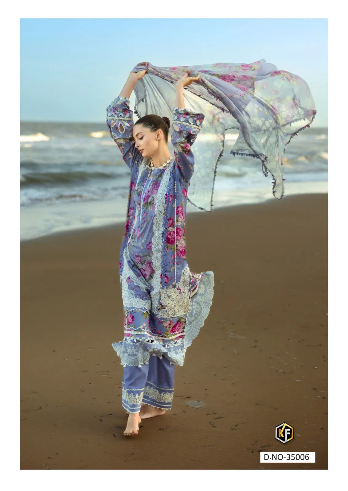 Maria B Vol 35 By Keval Fab Lawn Cotton Printed Dress Material Wholesale Online
